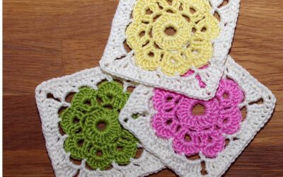 Blumen Granny Square häkeln – bunte Blüten einfach selber machen